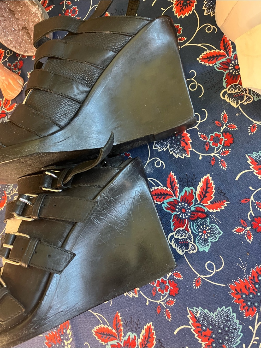 Ann Demeulemeester Vintage Gladiator Buckle Wedges 37 - Picture 6 of 11